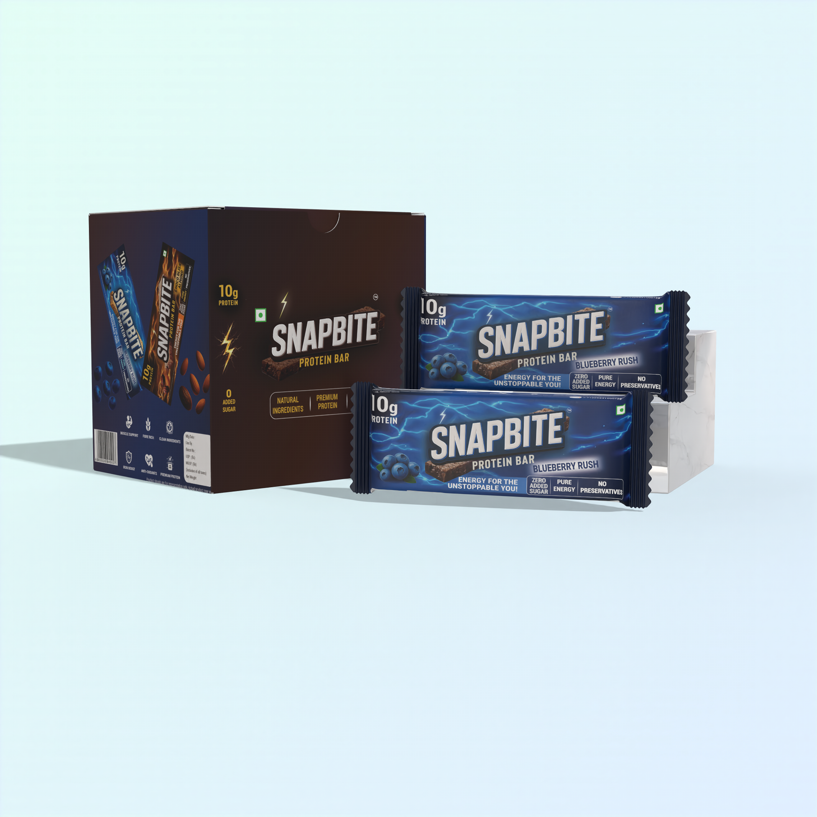 Blueberry protein bar