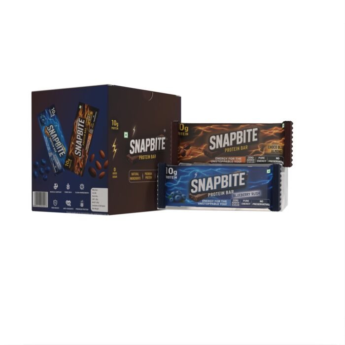 Snapbite Blueberry and Choco almond protein bar combo