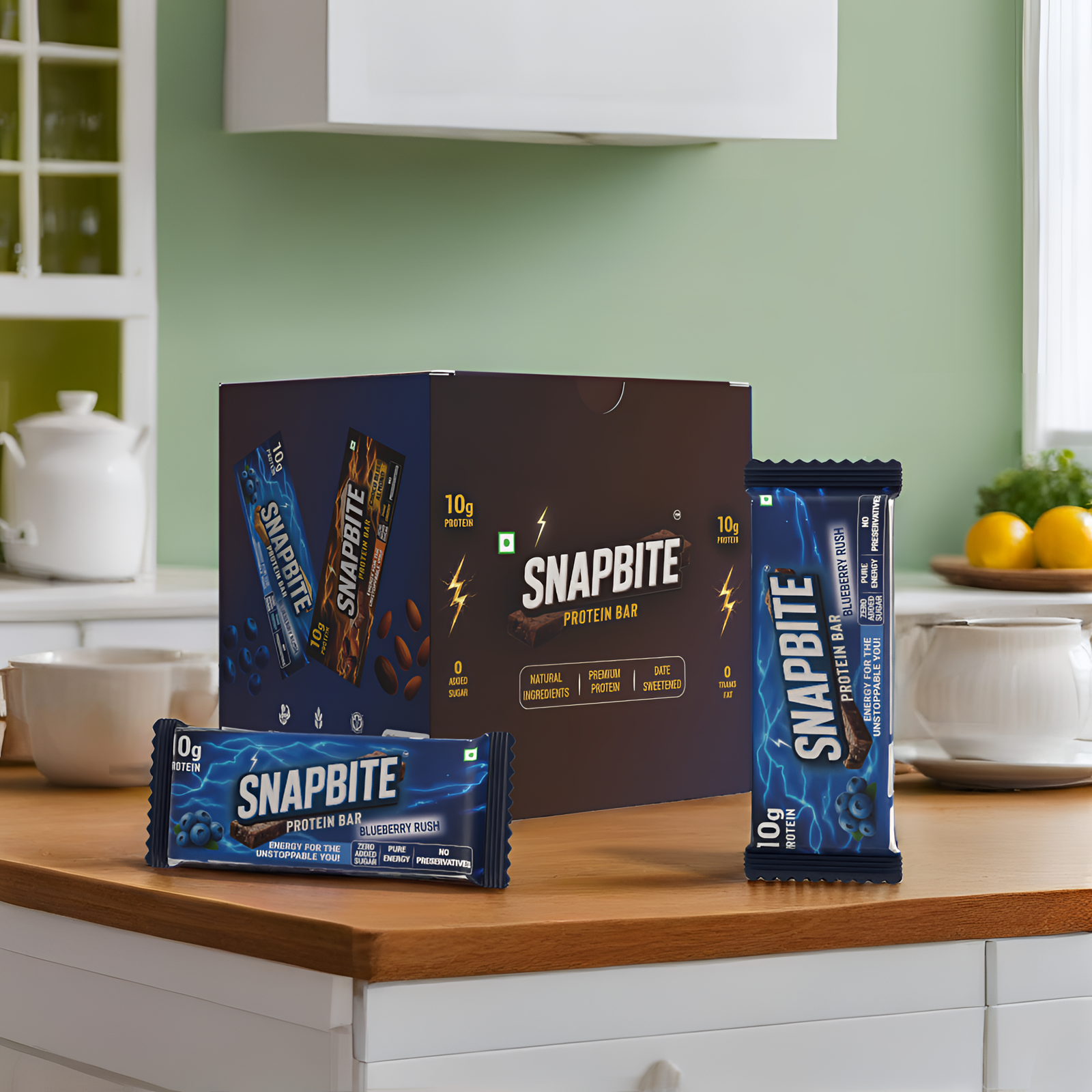 Best Protein Bars in India - SnapBite protein bar with almonds and chocolate